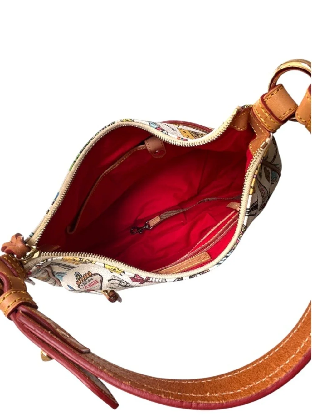 NWOT Dooney & Bourke East West Colins Hobo Bag Americana Icon Landmarks Bag